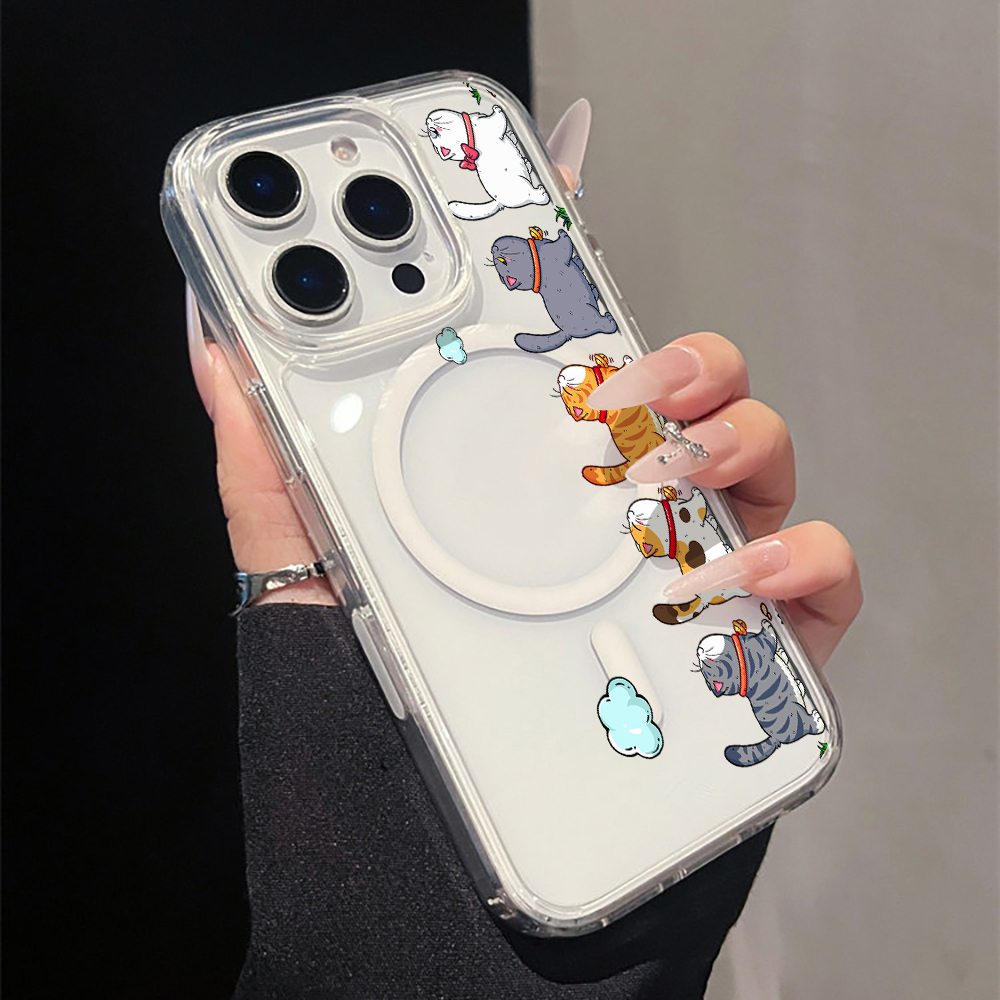 Cute Cartoon Cat Clear Phone C - Apple Iphone 15 评论和价格